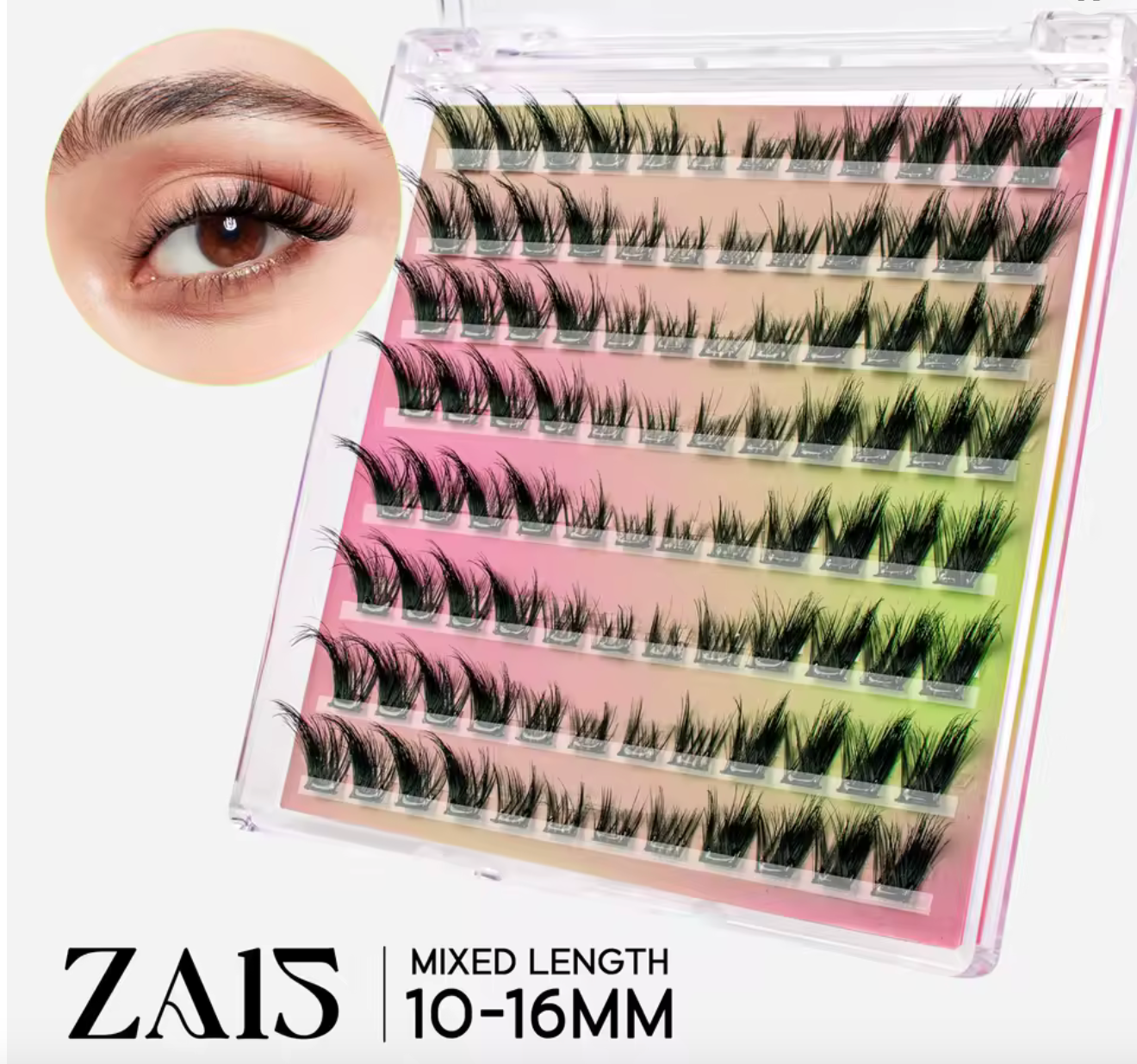 Self Adhesive Lashes - 96 No Glue Clusters