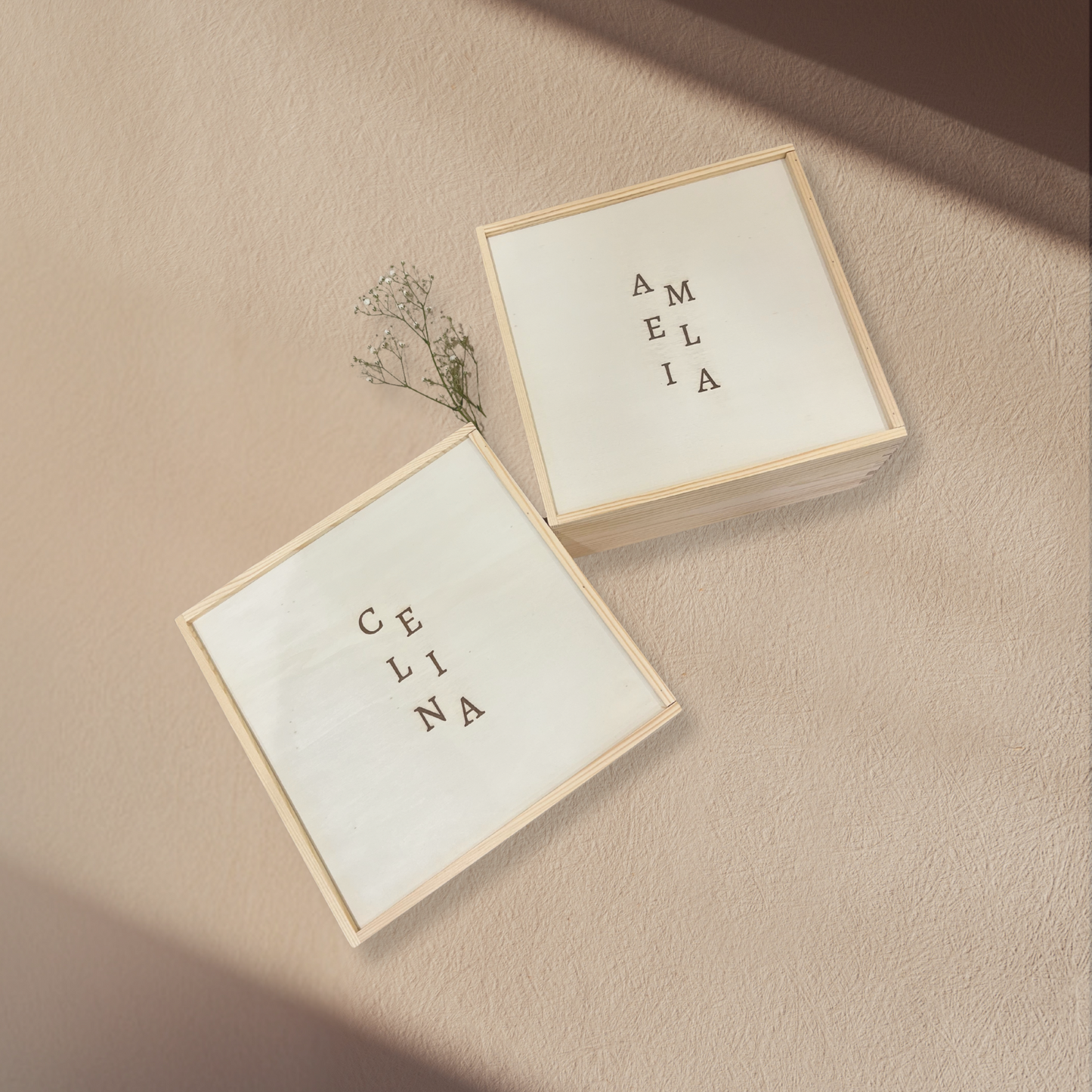 Custom Wooden Box with Name Engraving