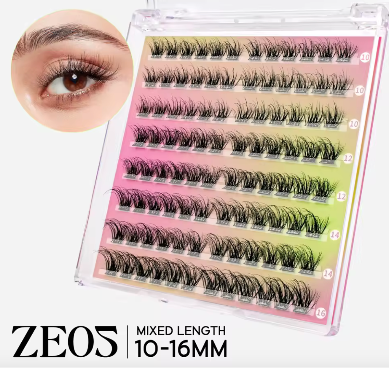 Self Adhesive Lashes - 96 No Glue Clusters